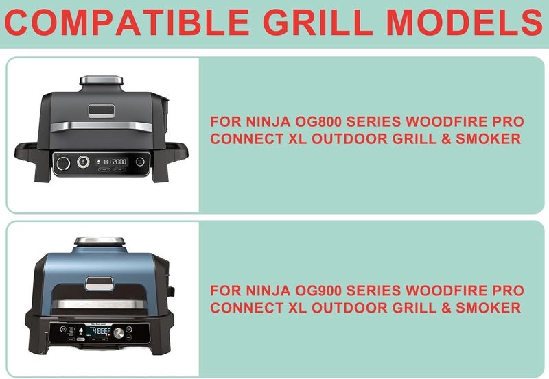 WEBROIL 2 in 1 Rib Rack for Ninja Smoker OG900 OG800 OG951 OG952 Series Turkey Roasting Rack, V Rack for Ninja Woodfire Pro Connect Xl Grill and Most Grill Smoker Accessories Stainless Steel Grilling Rack - Image 2